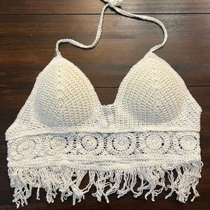 SHEIN Crochet Halter Top